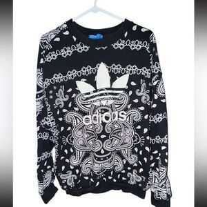 Adidas Bandana Print Crewneck Sweatshirt